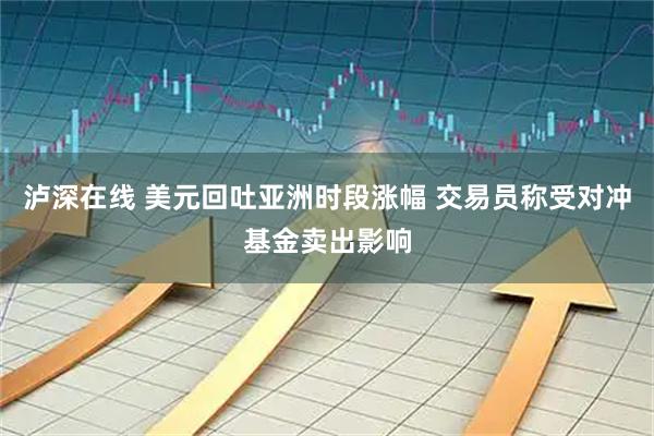 泸深在线 美元回吐亚洲时段涨幅 交易员称受对冲基金卖出影响