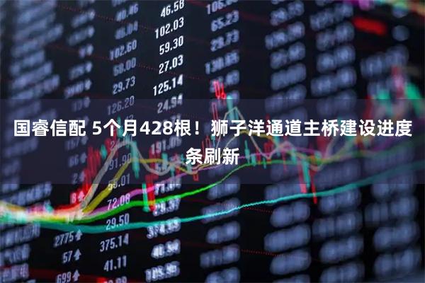 国睿信配 5个月428根！狮子洋通道主桥建设进度条刷新